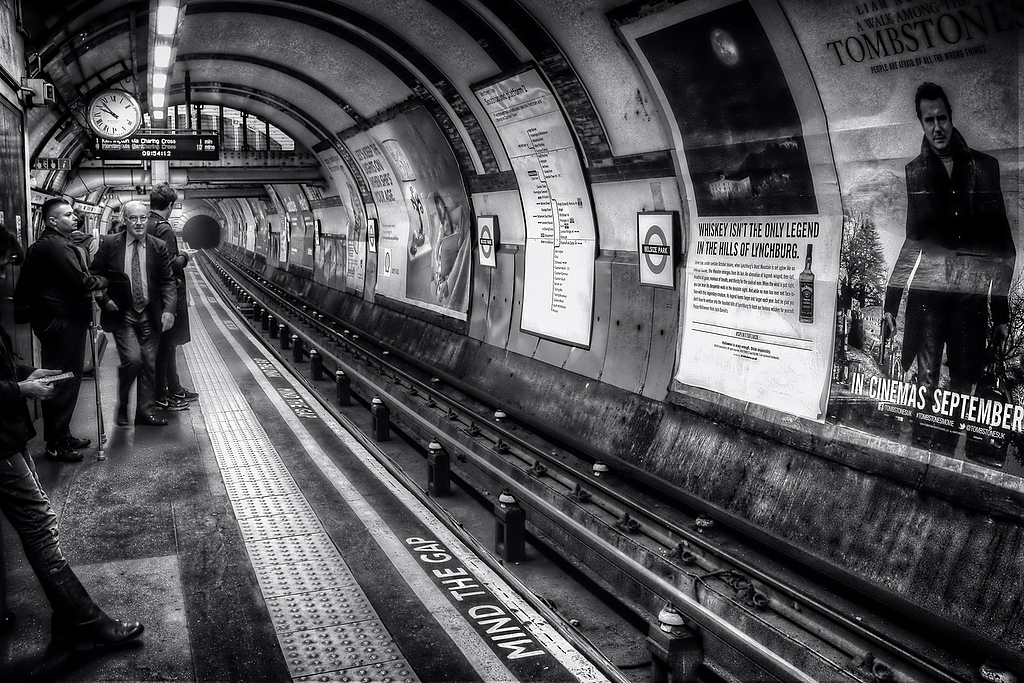On a London Underground Platform